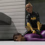 batgirl takes down henchwoman