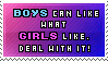 Boys and girls: They can like what they like by RoliStamps