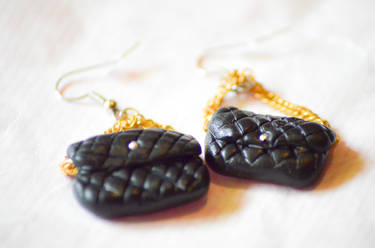 Handbag / purse earrings