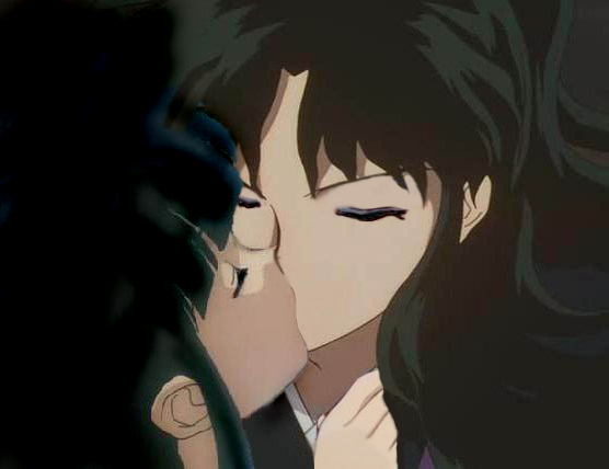 Naraku and Kikyo Kiss