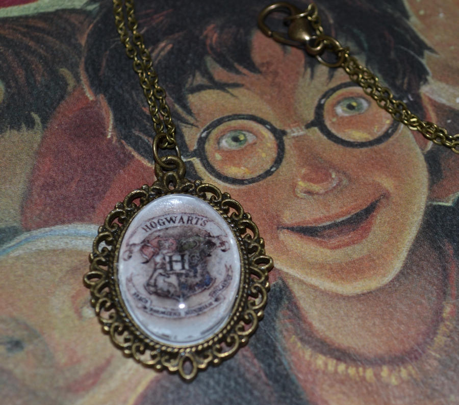 Hogwarts Crest Necklace by WonderRabbit on DeviantArt