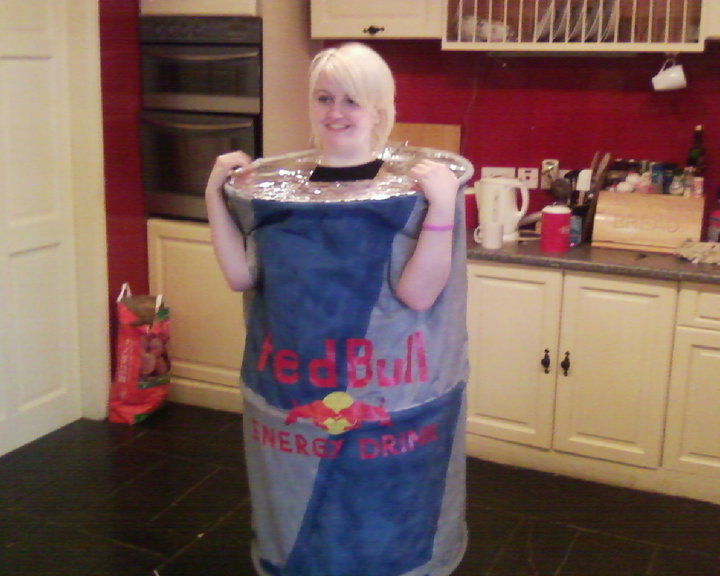 red bull can - costume by thepapermaker on