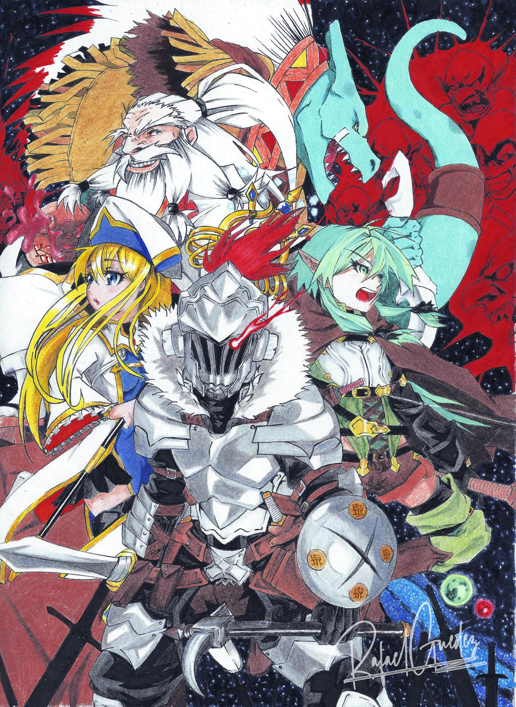 Goblin slayer face (fanart) - Anime & Manga