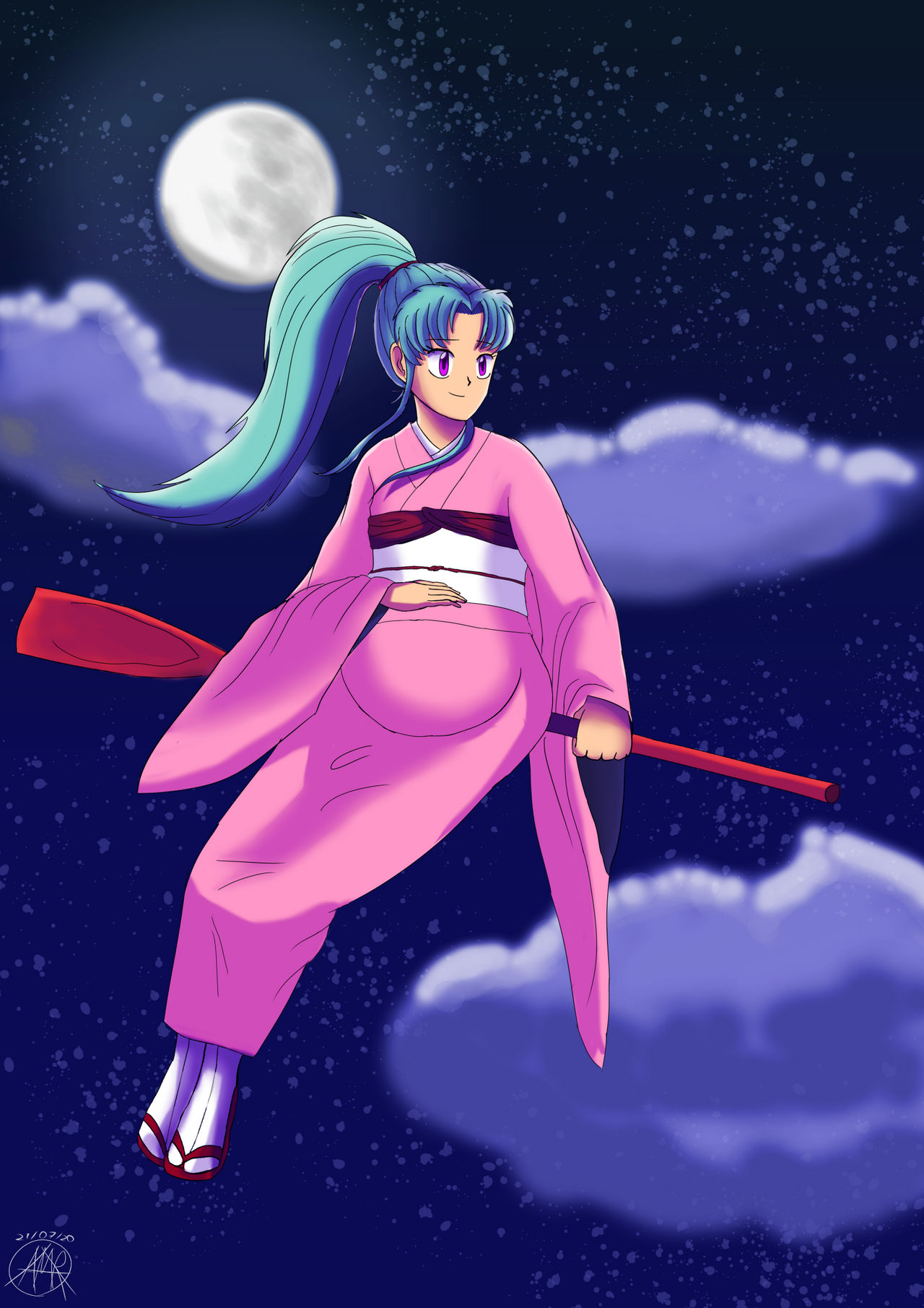 Botan Expecting by AlMeRam02 on DeviantArt