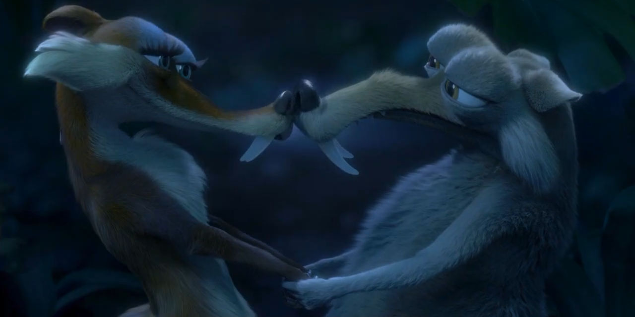 Scrat Rml Style Scrat and Scratte kissing in the Rain by looneytunesfanlhl on DeviantArt