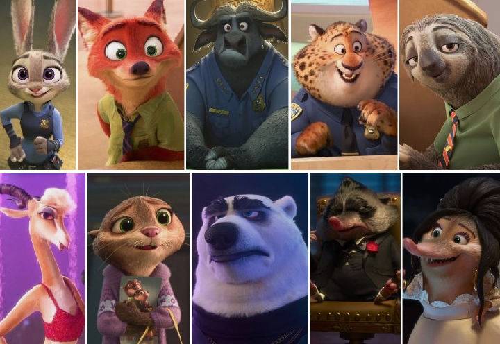 Collage of Zootopia Characters by looneytunesfanlhl on DeviantArt