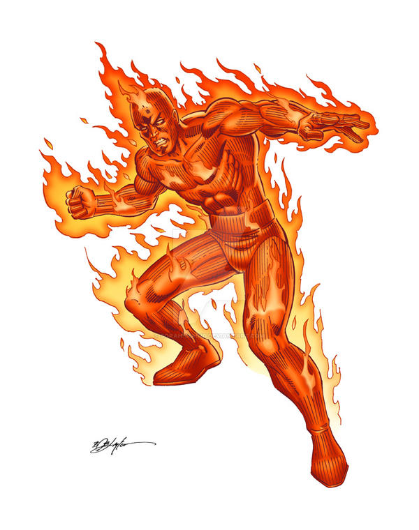 Human Torch Colors for Hasbro