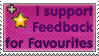 I Support Feedback for Favourites Stamp by TheWritingDragon