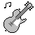 Free Pixel Icon Base - Guitar