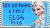 Frozen Elsa Stamp