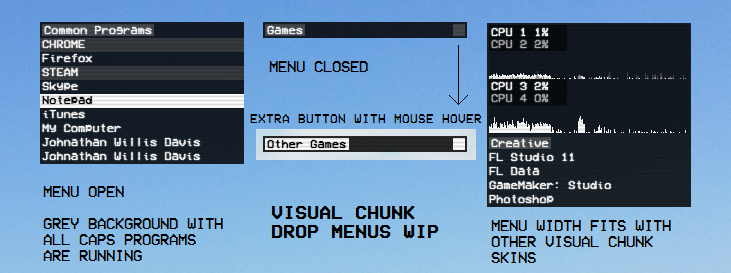 Visual Chunk Drop Menus WIP