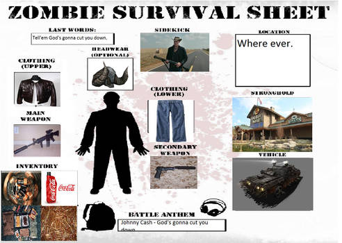 zombie survival sheet