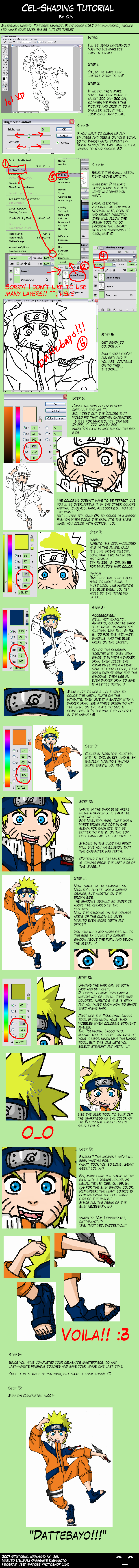 Cel-Shading Tutorial: Naruto