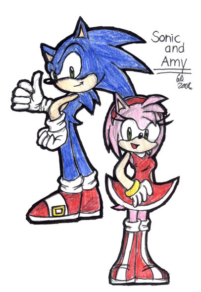Sonic and Amy by sasukekakashi12 on DeviantArt