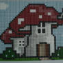 mushroom house - pixel pix