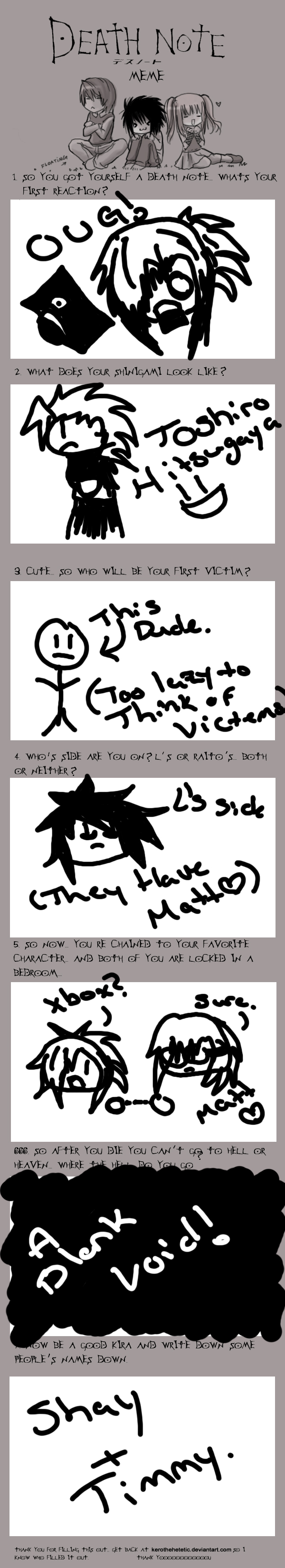 DEath Note Meme by Amarante-Ai on DeviantArt