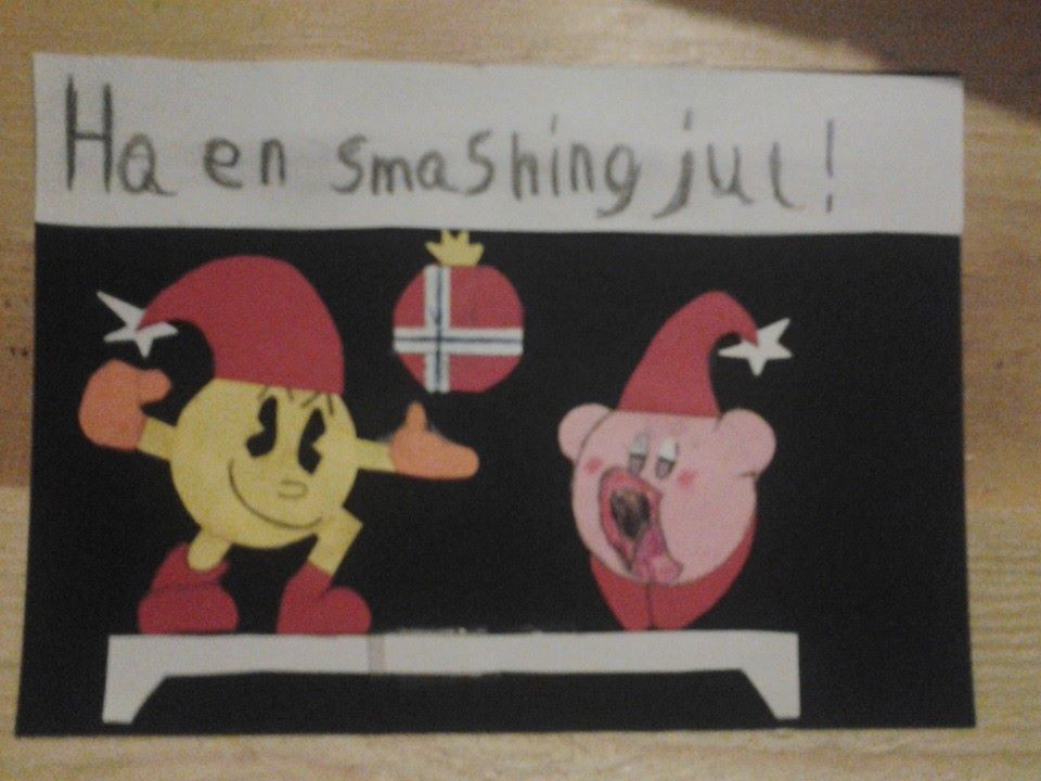 Handmade smash 4 christmas card