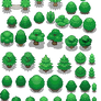 Tons of Tileset 1/10 - Light jungle trees