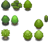 Tons of Tileset 3/10 - Gaia Trees by Phyromatical on DeviantArt