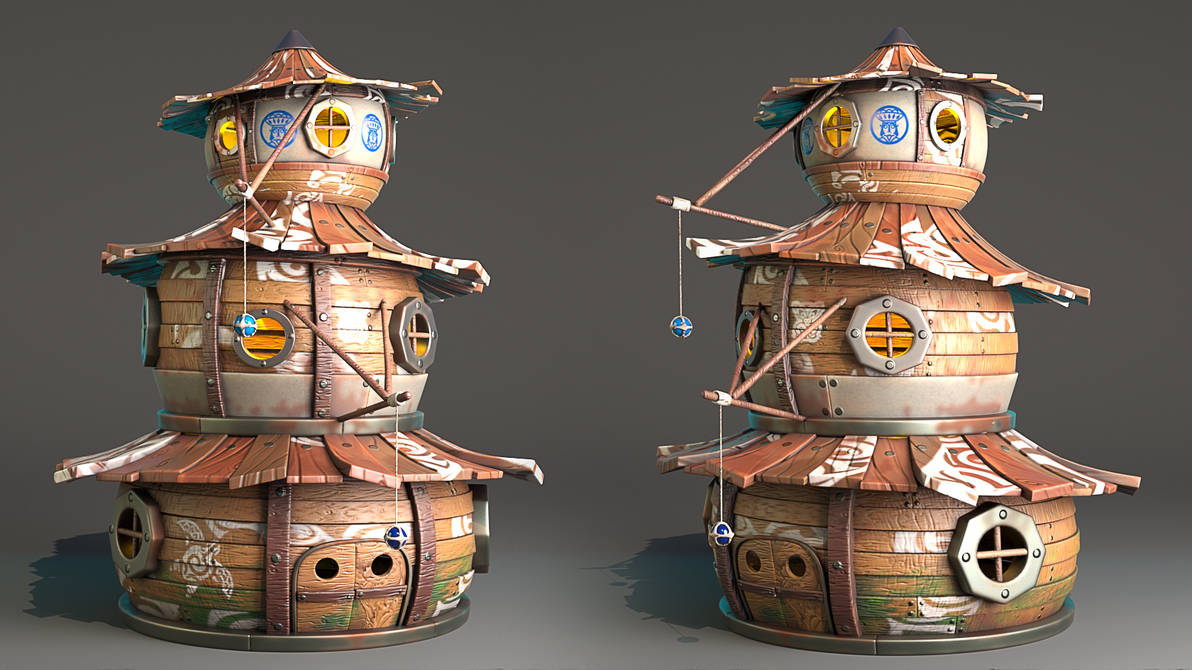 Stylized Buildings by JonathanL756 on DeviantArt