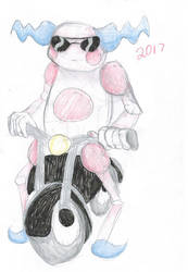 2017 is a Mr Mime on a Motorcycle