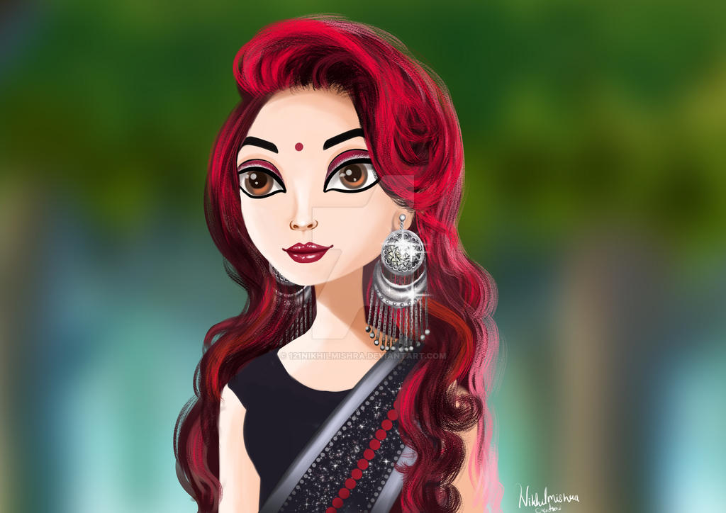 digital art of Indian girl by 121nikhilmishra on DeviantArt
