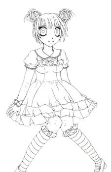 Sweet lolita lineart