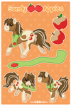 Sandy Apples Reference Sheet by Samantha-Scribbles