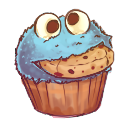 cookie monster cupcake