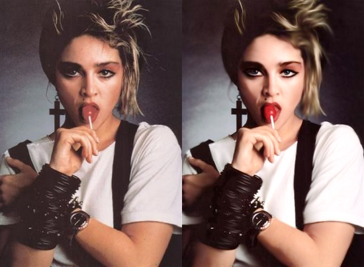 Madonna and a lolli.