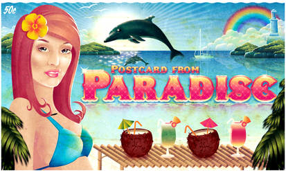 Postcard from Paradise 50c