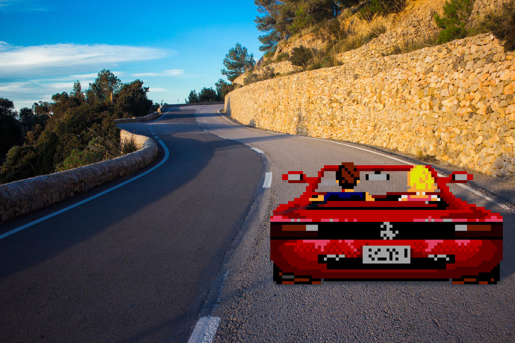 Real Bits - OutRun: coast road by VictorSauron