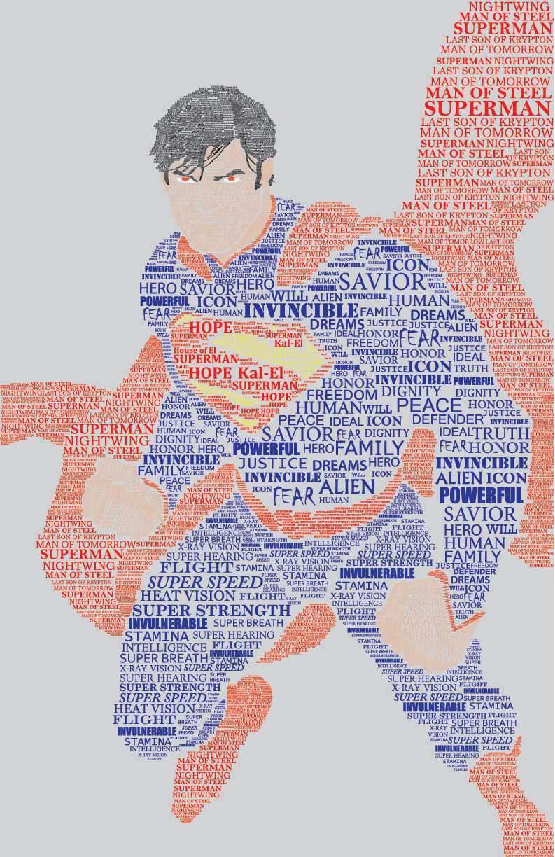 Superman Type Portrait
