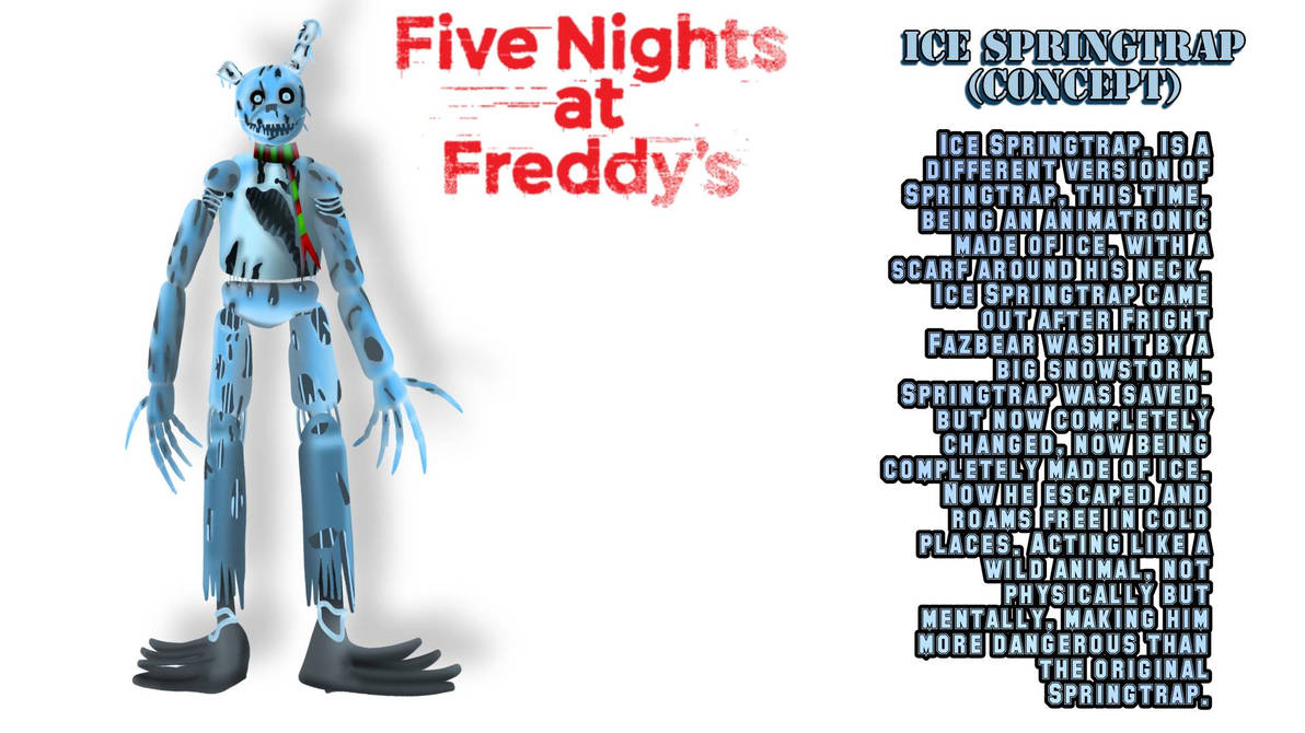 Ice Springtrap (Concept) Five Nights At Freddy's by ruppen on DeviantArt