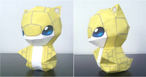 Sandshrew Chibi papercraft