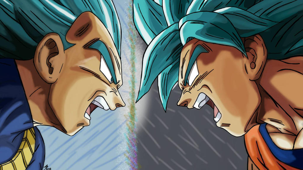 Vegeta and Goku, a great ending 2 by ZeroRedEye on DeviantArt