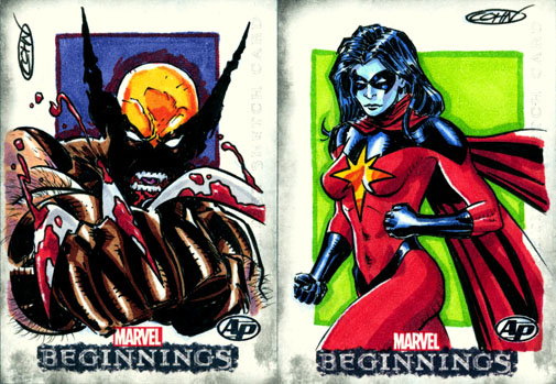 Marvel AP Sketchcards Wolverine Dr Minerva