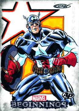 Marvel AP Sketchcard Captain America