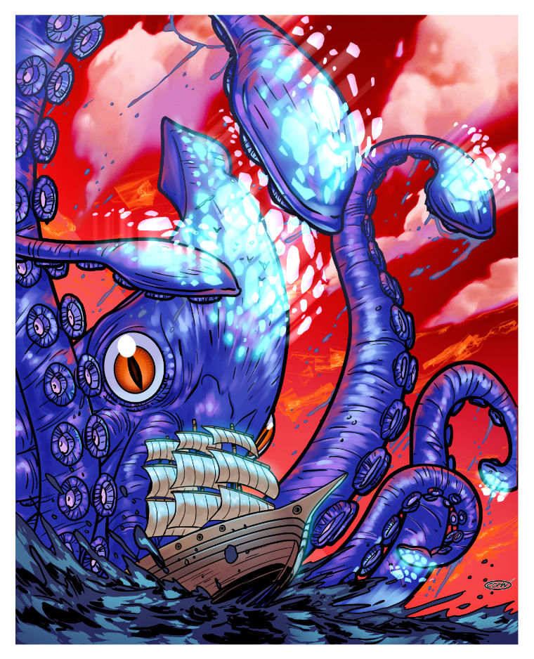 Giant Squid By ScottCohn On DeviantArt giant-squid-by-scottcohn-on-deviantart