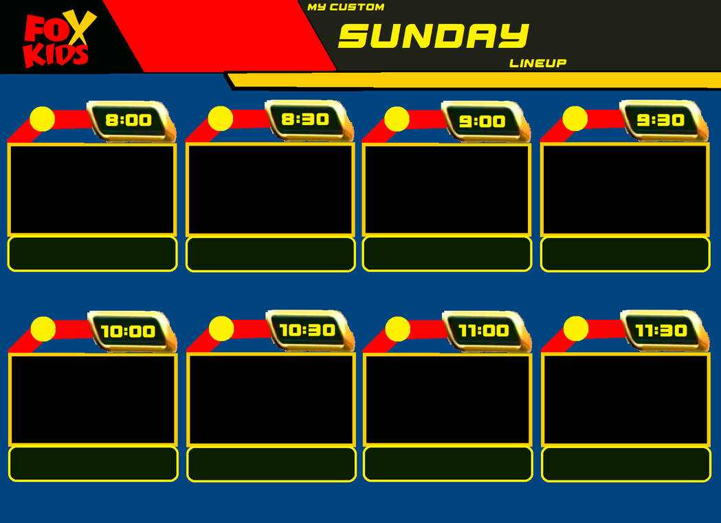 FXKDS Sunday Morning Lineup Template By CaptainRosen On DeviantArt fxkds-sunday-morning-lineup-template-by-captainrosen-on-deviantart
