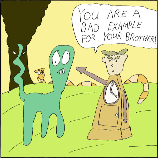 Bad Example For Your Brother by oddplaceoddtime on DeviantArt