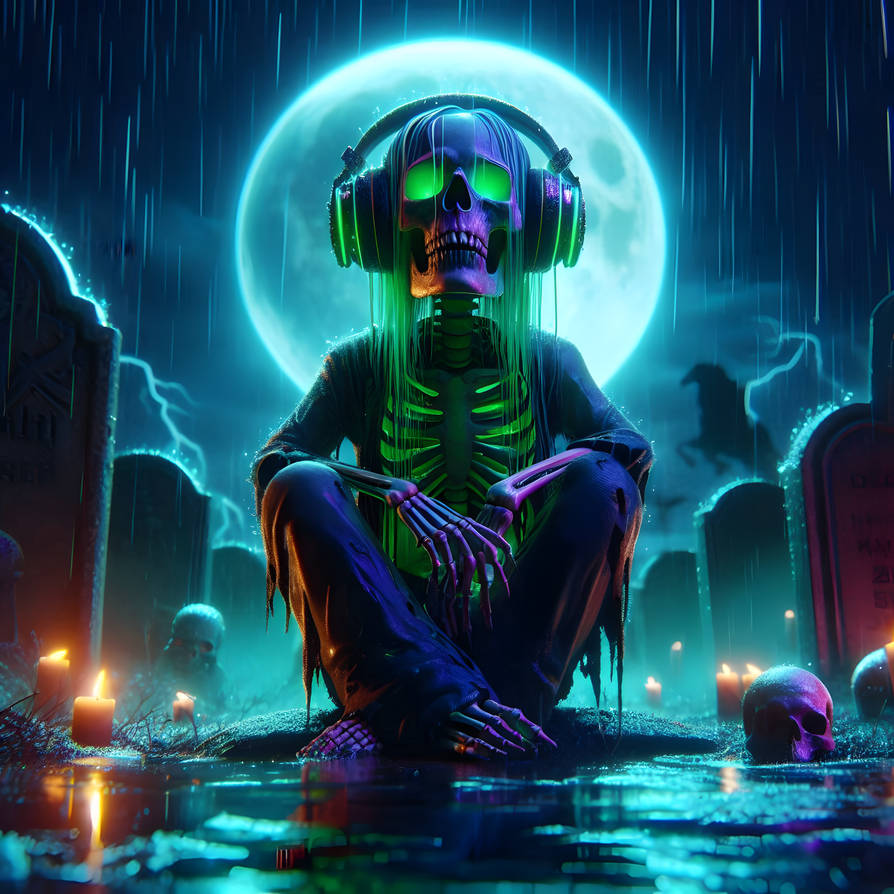 Zombie Bell Ringer Zombie With Headphones by CreepyStares on DeviantArt
