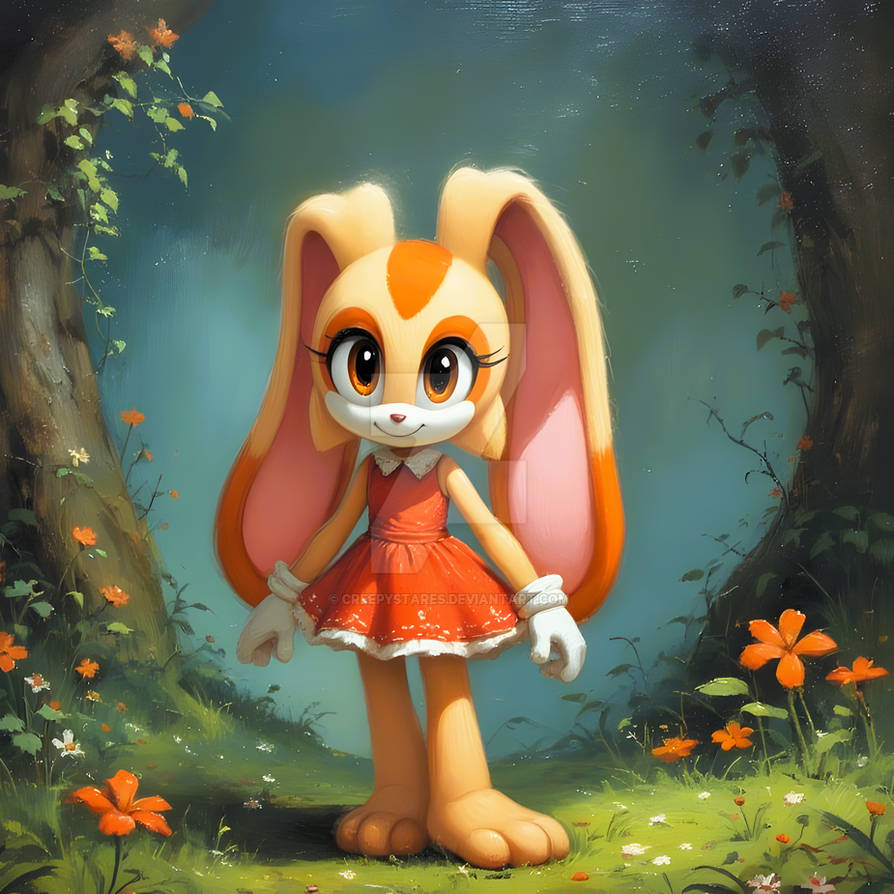 Cream Rabbit Real Cream the rabbit by CreepyStares on DeviantArt