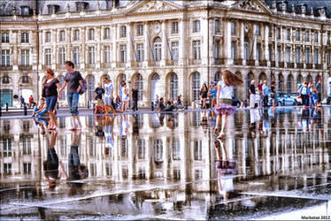 Place de la Bourse lumineuse