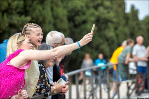 Joyful selfie
