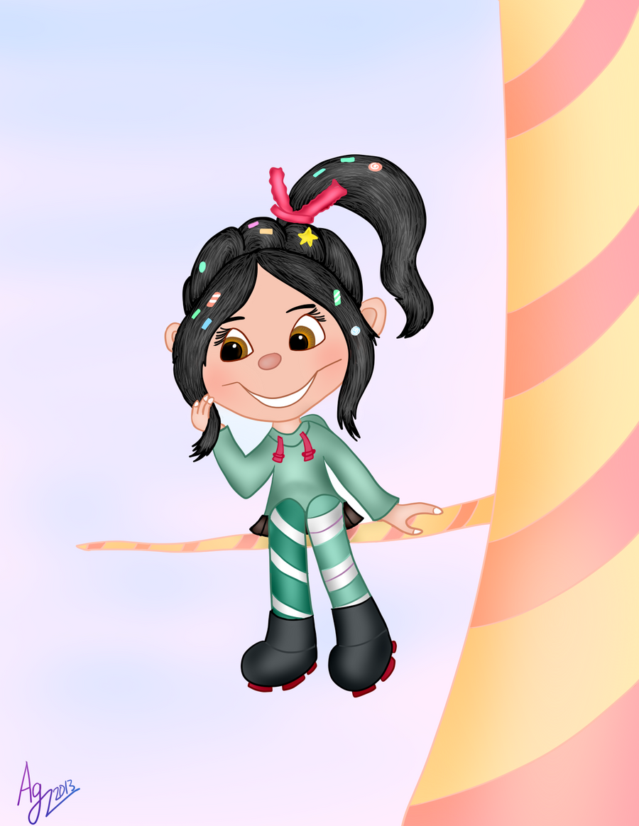 Vanellope on a Candy Tree