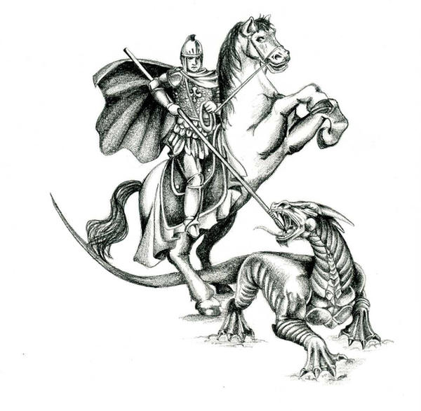 Saint George and the dragon by kauniitaunia on DeviantArt