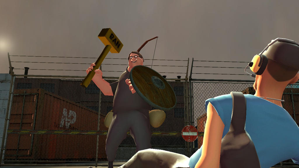 Team Fortress 2 - you can play a Heavy with Gabe Newell's face