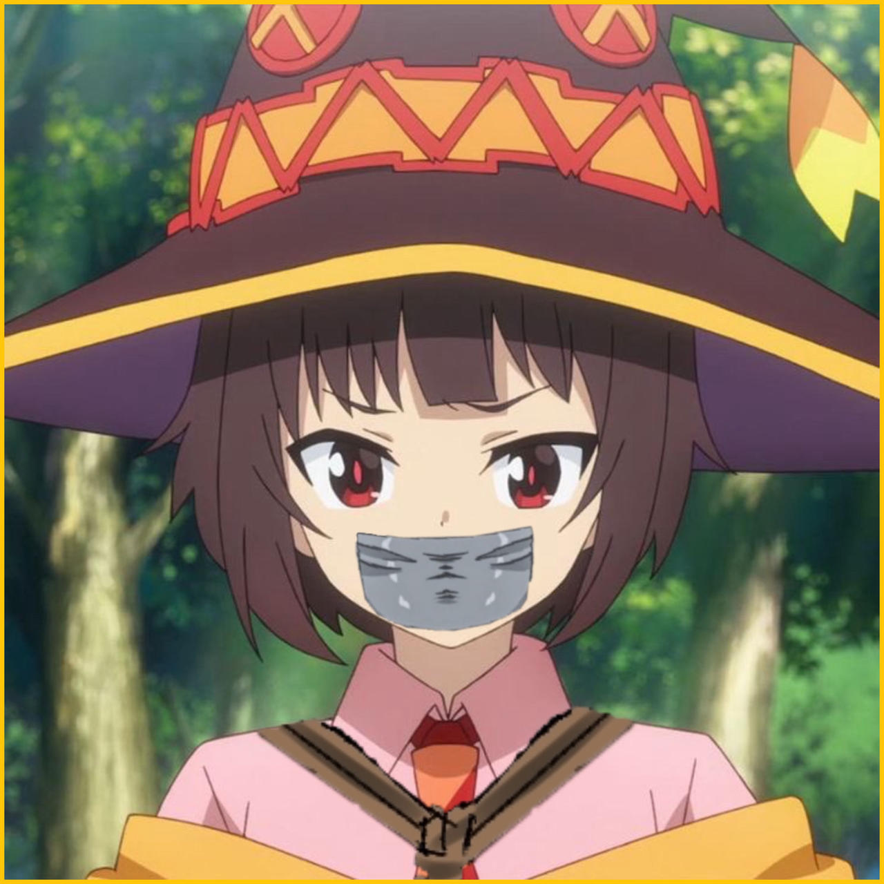 Meguma Locking In Megumin tied up and gagged #2 by MeiMonster117 on DeviantArt