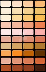 Color palette - Skin Tones